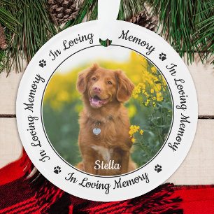 In Love Memory Moderne Hunde Foto Pet Memorial Ornament