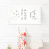 "In Love Memory" Moderne, Kalligrafie, Hochzeit Banner (Insitu)