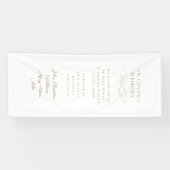"In Love Memory" Moderne, Kalligrafie, Hochzeit Banner (Horizontal)