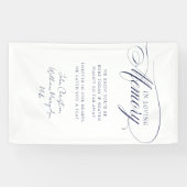 "In Love Memory" Moderne, Kalligrafie, Hochzeit Banner (Horizontal)