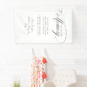 "In Love Memory" Moderne, Kalligrafie, Hochzeit Banner (Insitu)