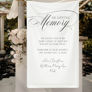 "In Love Memory" Moderne, Kalligrafie, Hochzeit Banner