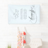"In Love Memory" Moderne, Kalligrafie, Hochzeit Banner (Insitu)
