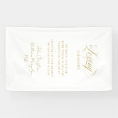 "In Love Memory" Moderne, Kalligrafie, Hochzeit Banner (Horizontal)