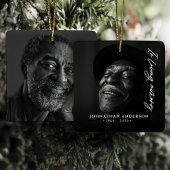 In Love Memory Moderne Skriptnamen & 2 Fotos Keramikornament