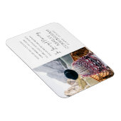 In Love Memory Modernes elegantes, schlichtes Foto Magnet (Rechte Seite)