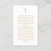 In Love Memory Monogram Beerdigungskarte Visitenkarte (Rückseite)