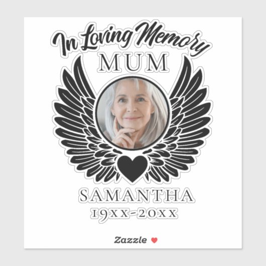 In Love Memory Mum Custom Car Aufkleber (Blatt)