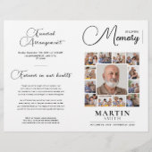 In Love Memory Obituary Foto Collage Beerdigung Flyer (Vorne)
