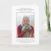 In Love Memory Obituary Foto Collage Memorial (Vorderseite)