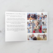 In Love Memory Obituary Foto Collage Memorial (Innenseite)