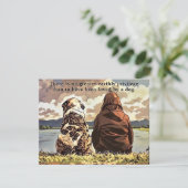 In Love Memory of a Dog Grußkarte Einladung (Stehend Vorderseite)