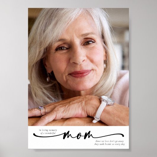 In Love Memory of a Wonderful Mama Tribute Poster (Vorne)