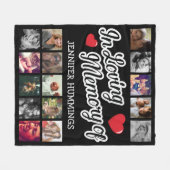 In Love Memory of Foto Collage Fleecedecke (Vorderseite (Horizontal))