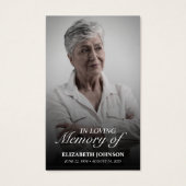 In Love Memory of Funeral Memorial Card Foto (Vorderseite)