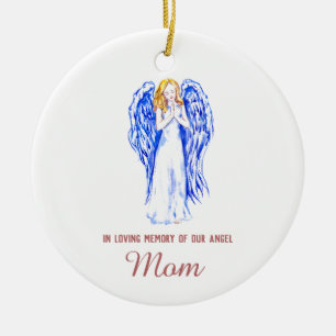 In Love Memory of Mama Personalisiert Angel Keramik Ornament