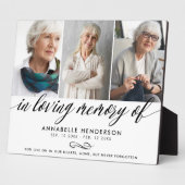 In Love Memory of Memorial Foto Collage Fotoplatte (Seite)