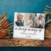 In Love Memory of Memorial Foto Collage Fotoplatte (Seite)