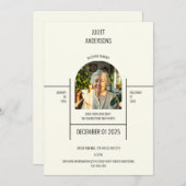 In Love Memory of Memorial Invitation Card Einladung (Vorne/Hinten)