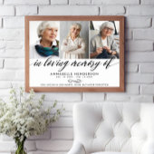 In Love Memory of Memorial Service Foto Poster