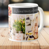 In Love Memory of Oma Modern 8 Foto Collage Tasse