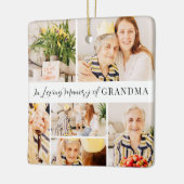 In Love Memory of Oma Moderne Fotosammlung Keramikornament (Links)