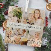 In Love Memory of Oma Moderne Fotosammlung Ornament Aus Glas