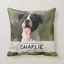 In Love Memory of Pet Personalisiert Name Foto Kissen