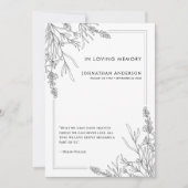 In Love Memory Order of Service Beerdigung Program Einladung (Vorderseite)