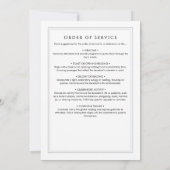 In Love Memory Order of Service Beerdigung Program Einladung (Rückseite)