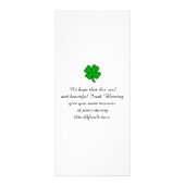 In Love Memory Painting Sympathy Card Werbekarte (Hinten)