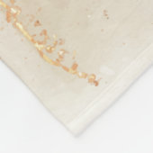 In Love Memory Peach and Gold Beerdigung Fleecedecke (Ecke)