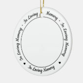 In Love Memory Personalisiert 2 Foto Pet Memorial Keramik Ornament (Links)