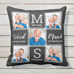 In Love Memory Personalisiert 5 Foto Memorial Kissen