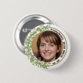 In Love Memory Personalisiert Foto Beerdigung Button (Vorne & Hinten)