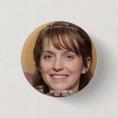In Love Memory Personalisiert Foto Beerdigung Button (Vorderseite)