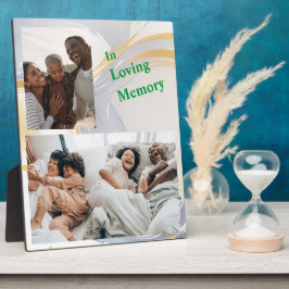 In Love Memory Personalisiert Tabletop-Plakette Fotoplatte