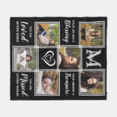 In Love Memory Personalisierte FotoCollage Fleecedecke (Vorderseite (Horizontal))