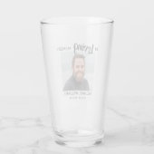 In Love Memory | Personalisiertes Foto Glas (Rückseite)