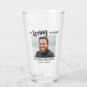 In Love Memory | Personalisiertes Foto Glas (Vorderseite)