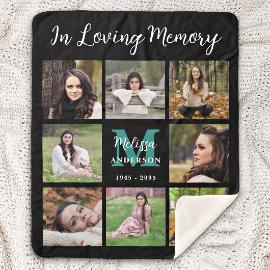 In Love Memory Personalize 8 Picture Memorial Sherpadecke