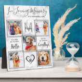 In Love Memory Pet Hund Memorial 5 FotoCollage Fotoplatte (Seite)