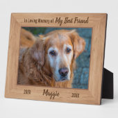 In Love Memory - Pet Hund Memorial Beileid-Foto Fotoplatte (Seite)
