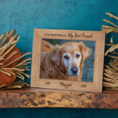 In Love Memory - Pet Hund Memorial Beileid-Foto Fotoplatte (Seite)