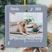 In Love Memory Pet Memorial 2 Foto Keepake Keramikornament