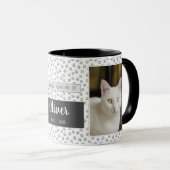 In Love Memory Pet Memorial Tasse Graue Paw Print (VorderseiteRechts)