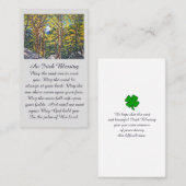 In Love Memory Picture Sympathy Card Visitenkarte (Vorne/Hinten)