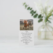 In Love Memory Picture Sympathy Card Visitenkarte (Stehend Vorderseite)