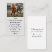 In Love Memory Picture Sympathy Card Visitenkarte (Vorne/Hinten)