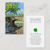 In Love Memory Picture Sympathy Card Visitenkarte (Vorne/Hinten)